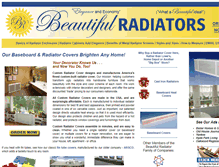 Tablet Screenshot of beautifulradiators.com
